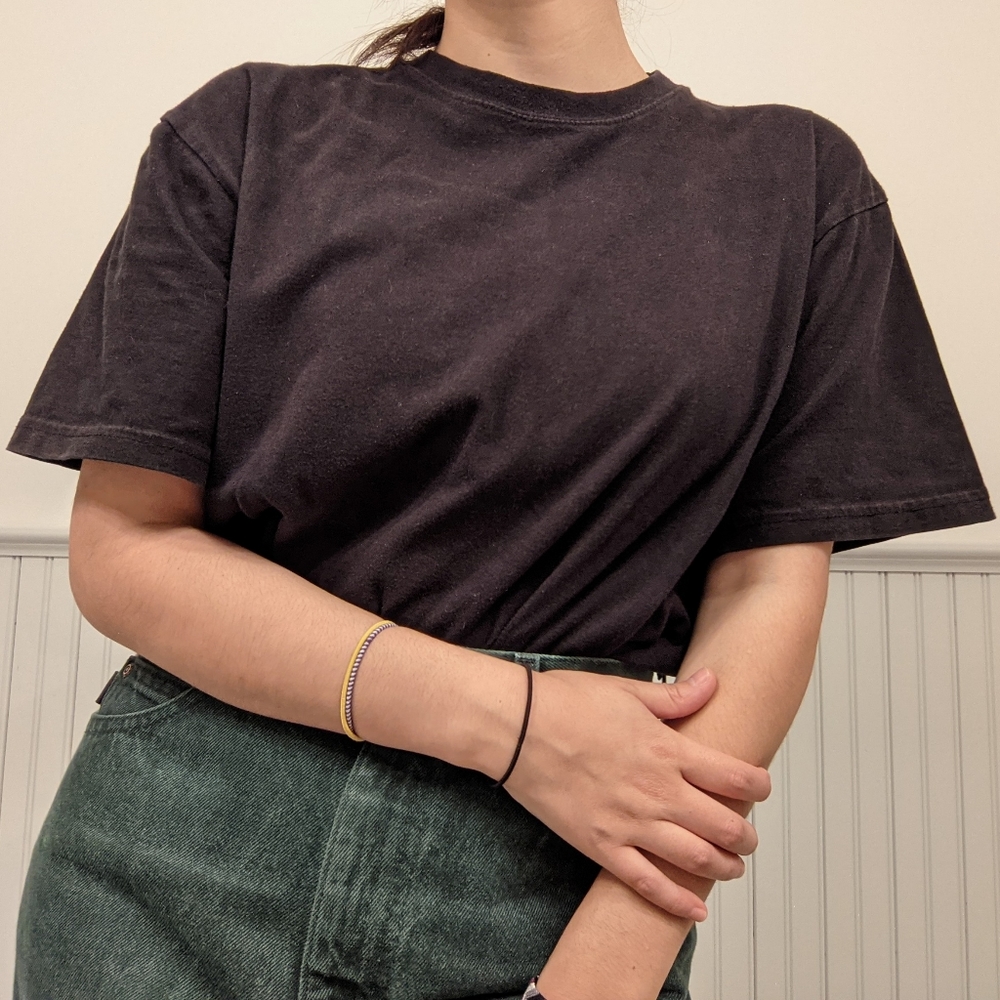 Black Hanes Perfect-T Tee